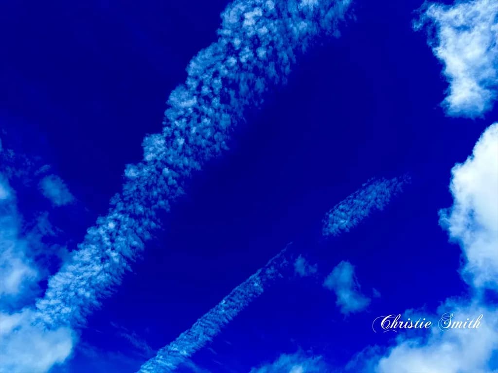 Blue Vapor Trails
