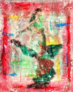 Abstract #130 DANCE FUSSION IN RED (EL BAILE)Motion