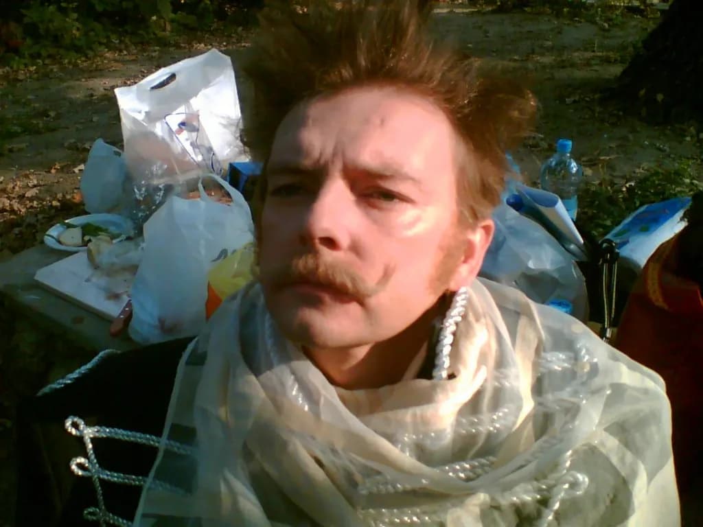 Autumn Mustache Portrait