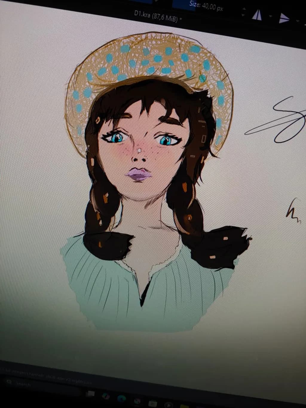 Polka Dot Strawhat