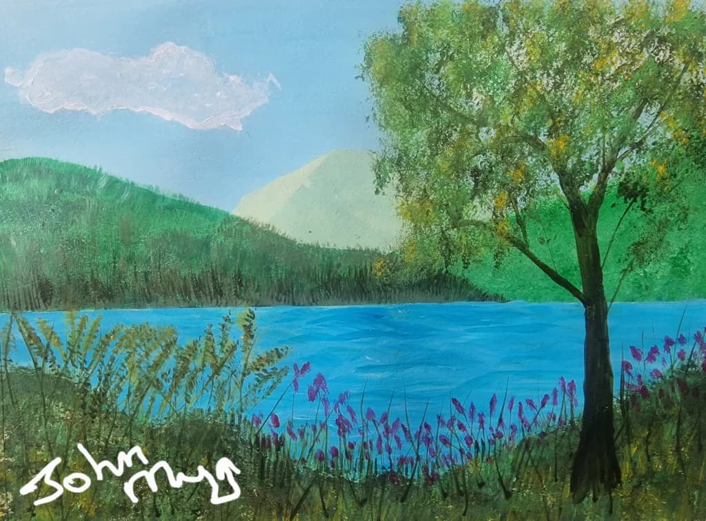 Mountain Lake Tree