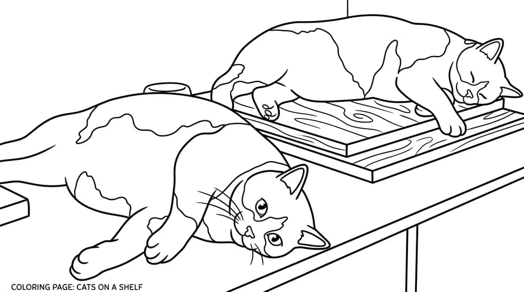 Cats on a Shelf