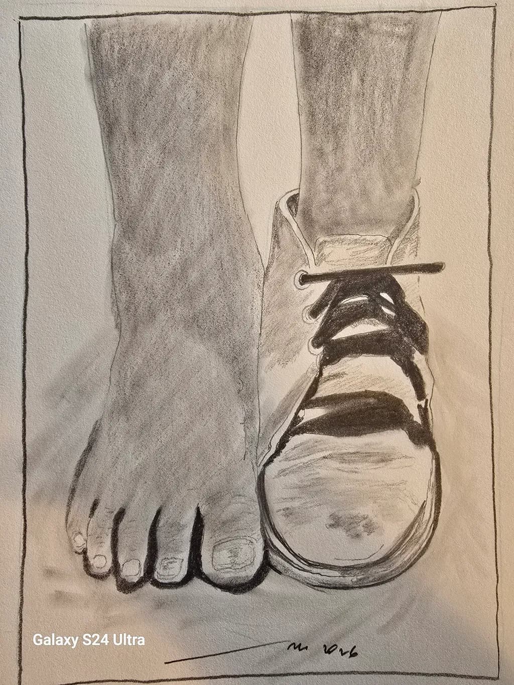 Foot and Shoe Contrast