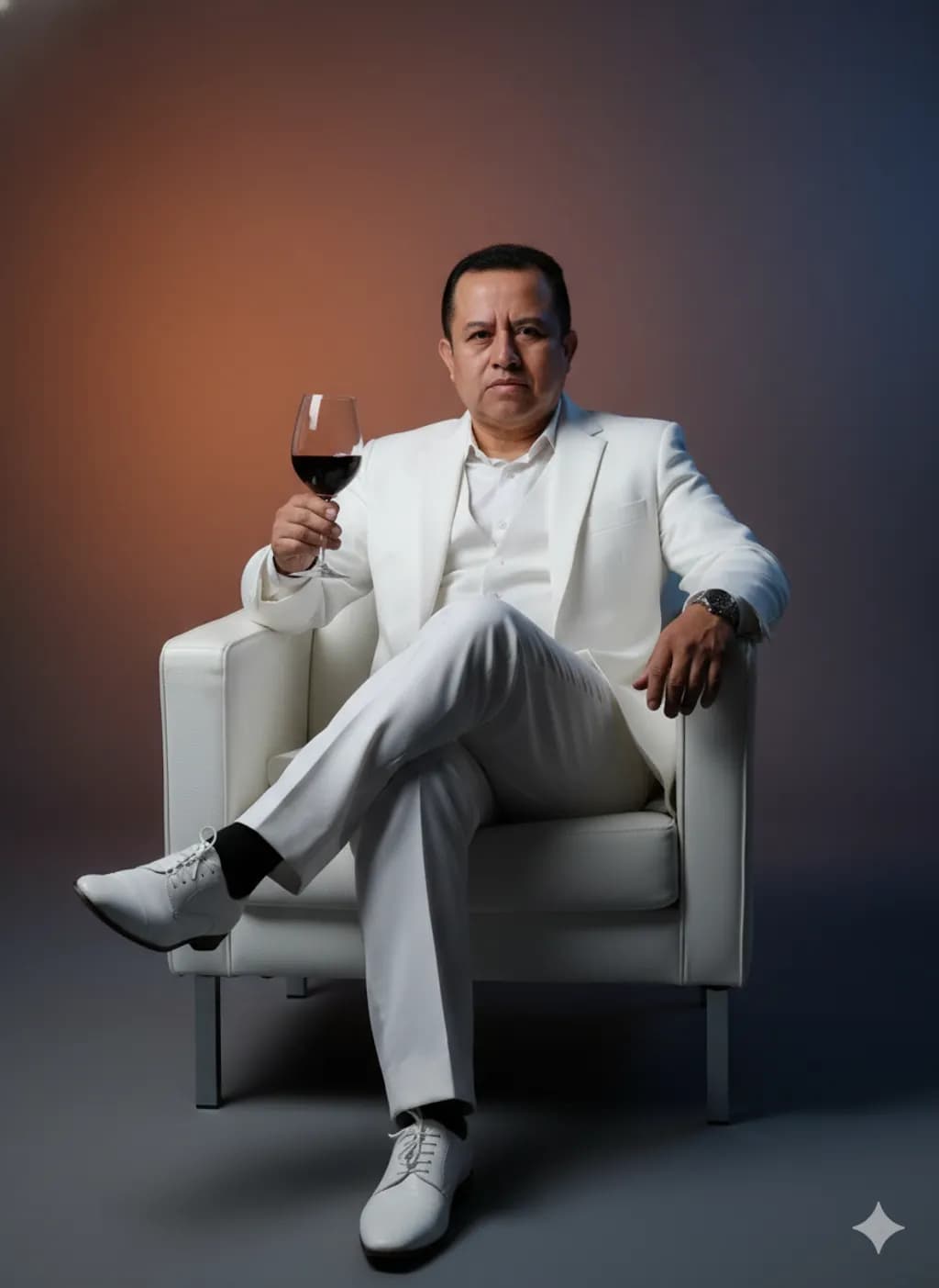 White Suit Confidence