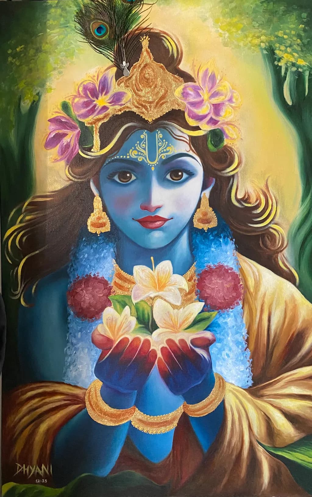Krishna's Blossom Offering