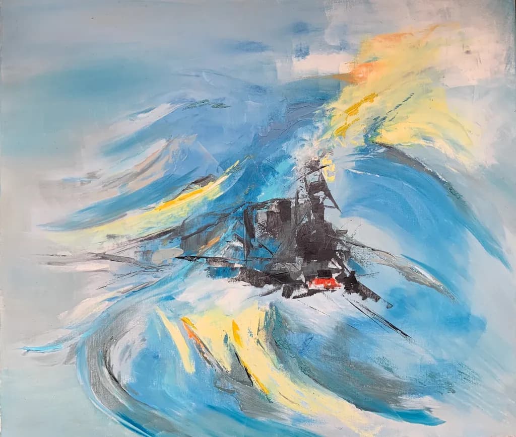 Swirling Bluestorm