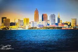 Cleveland Skyline Twilight