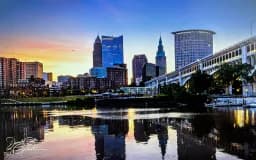 Cleveland Twilight Reflection