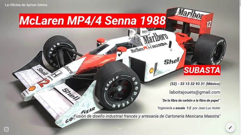 McLaren MP4/4 Senna 1988 Model