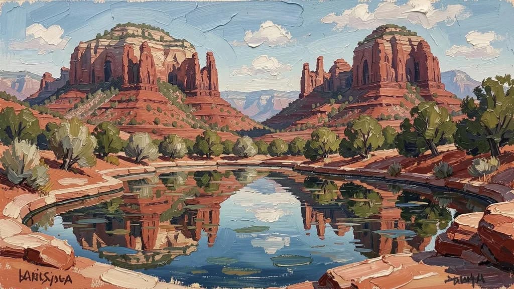 Red Rock Canyon Reflection