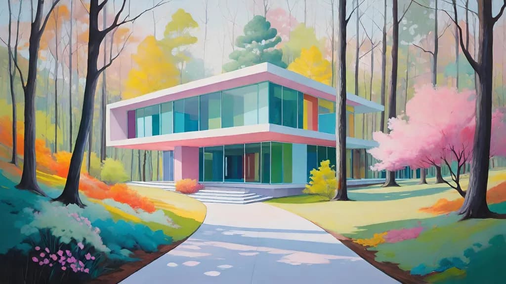 Mid-Century Forest House