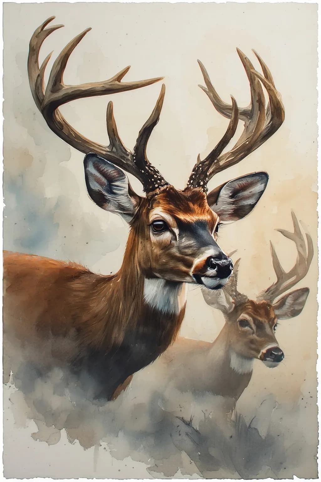 Deer Bloom Portrait