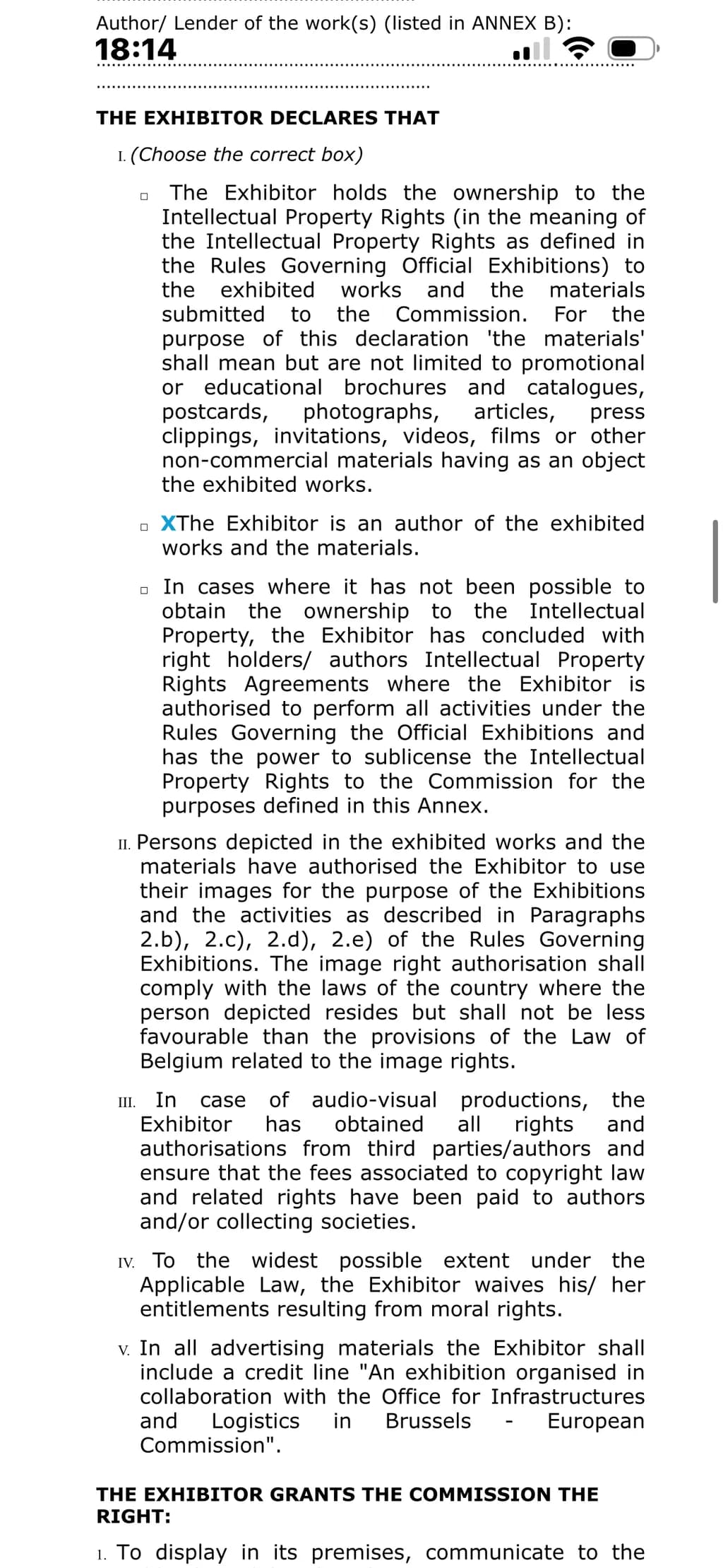 Intellectual Property Declaration