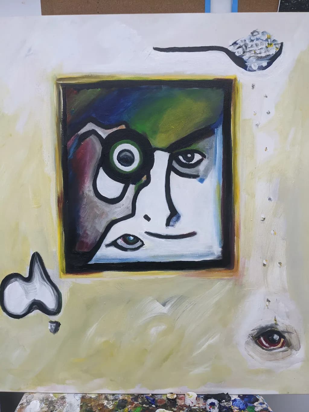 Abstract Faces Composition
