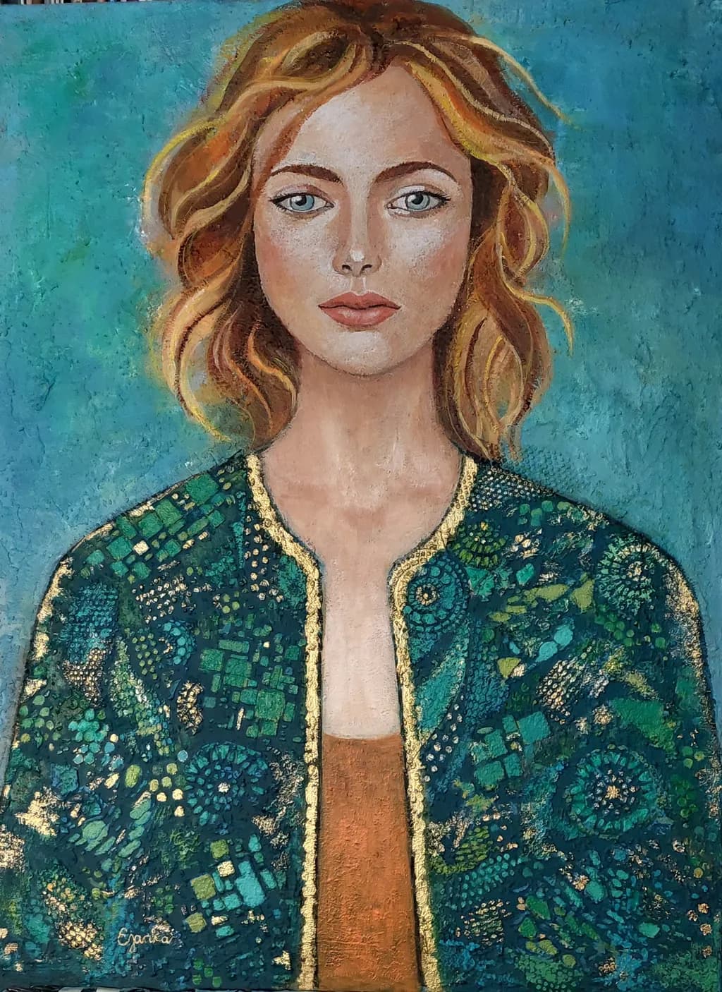 Blue Mosaic Jacket