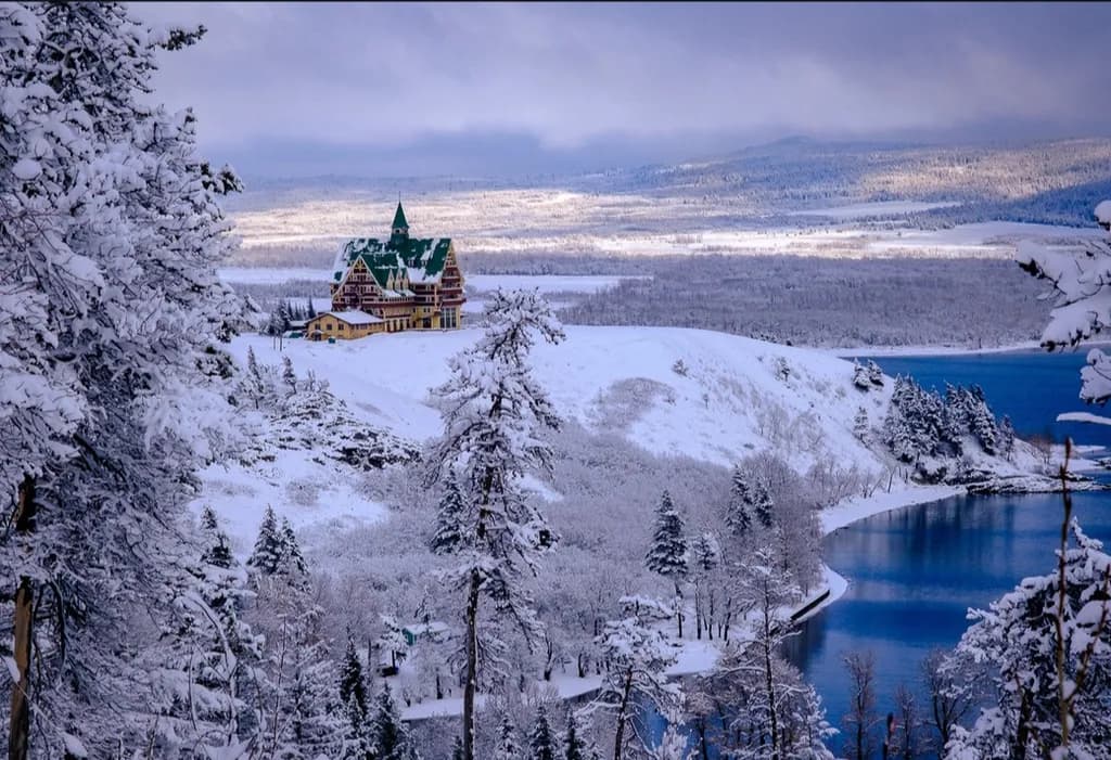 Snowbound Chateau