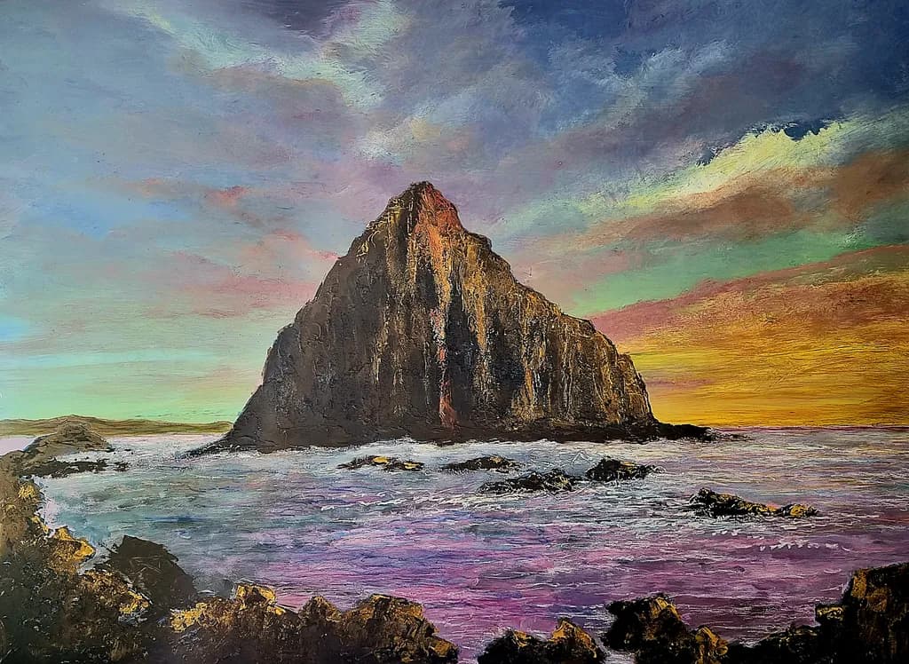 Dawn Over Island Rock