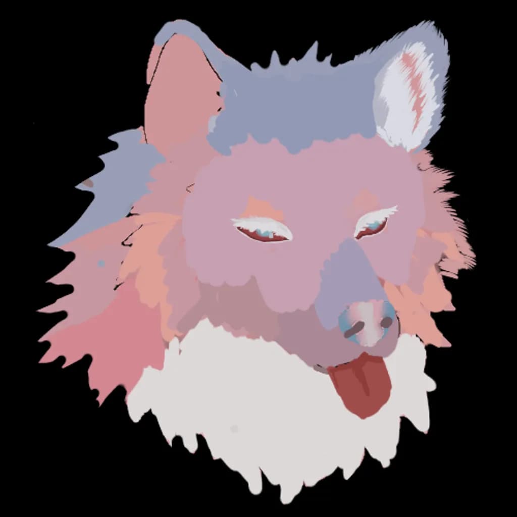Pastel Wolf Tongue