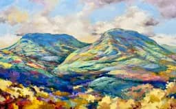 Colorful Mountain Range