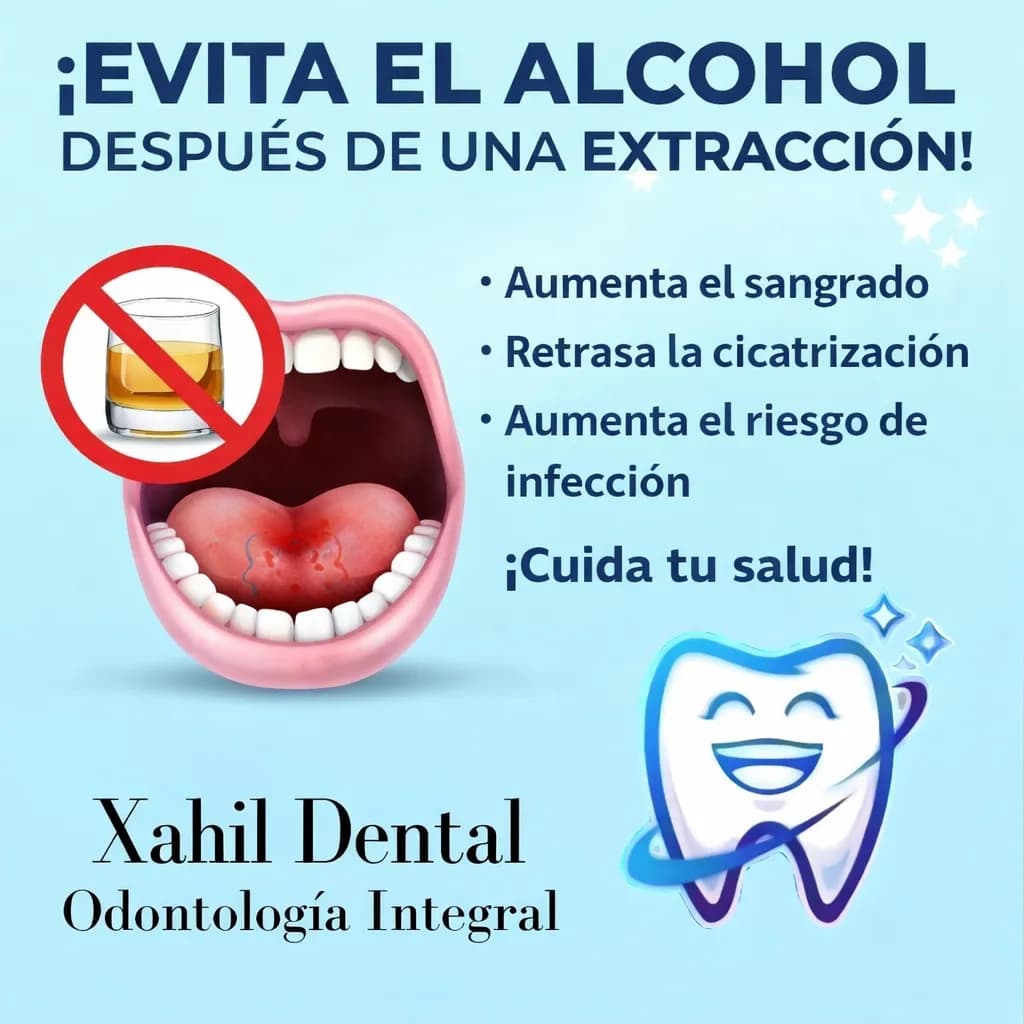 Avoid Alcohol After Extraction