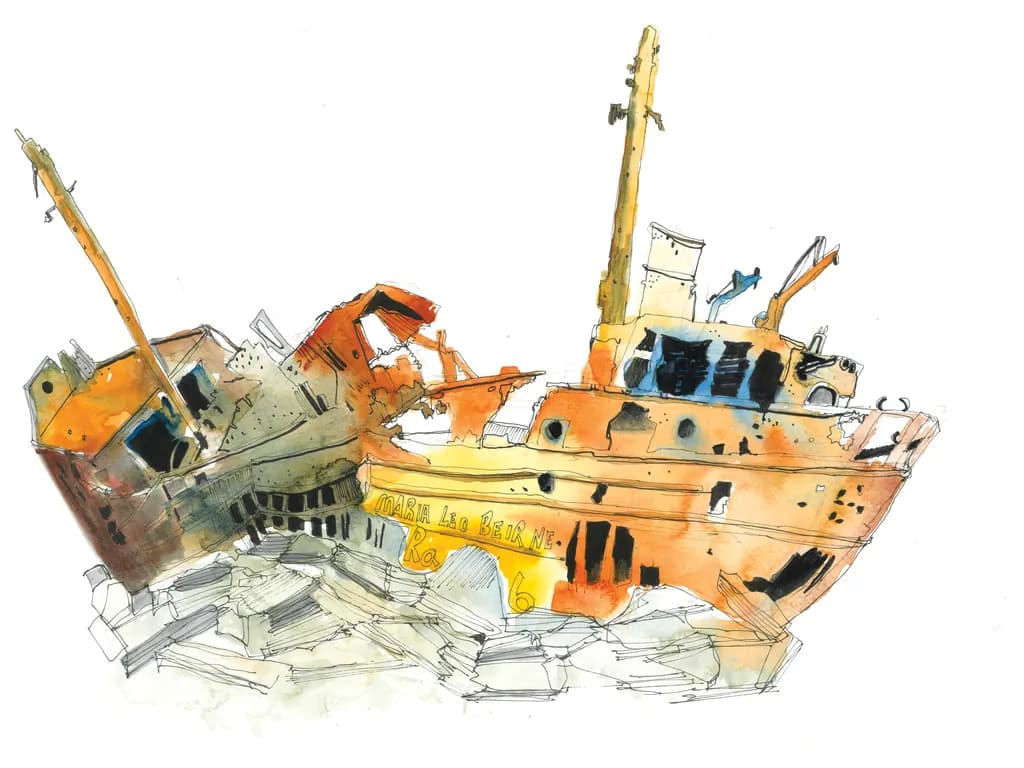Sheer Vessel Wreckage