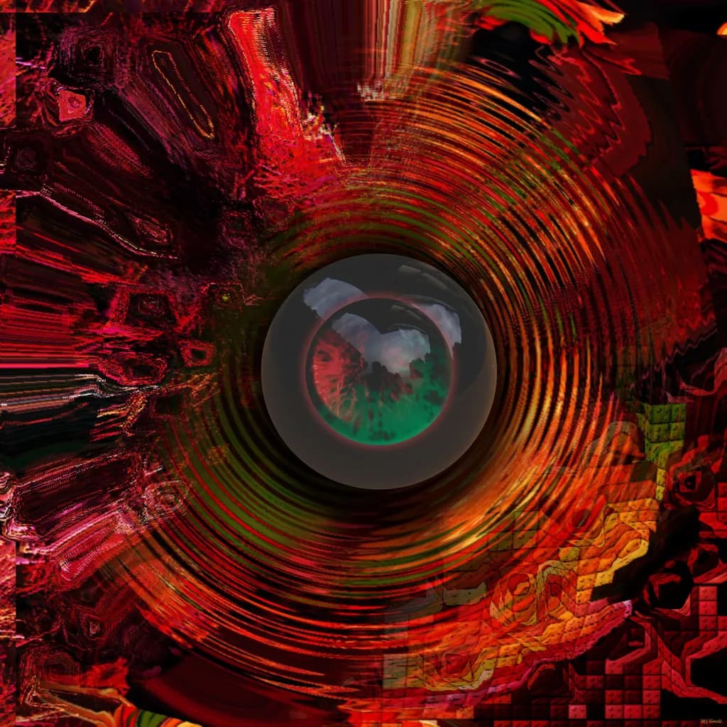 Crimson Vortex Sphere