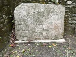 Maya Carved Stone Stele