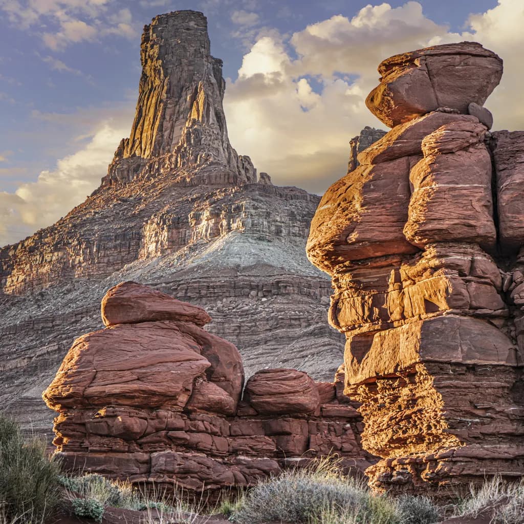 Rocks and Butte