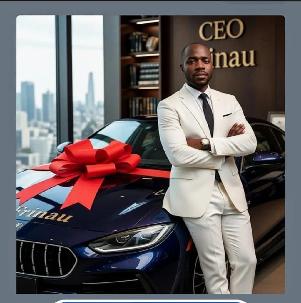 CEO with Gift Car
