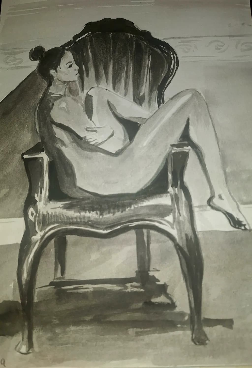 Contemplation in Chair