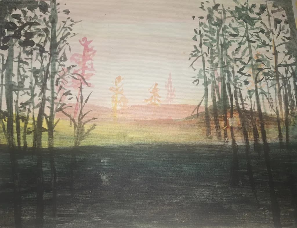 Misted Woodland