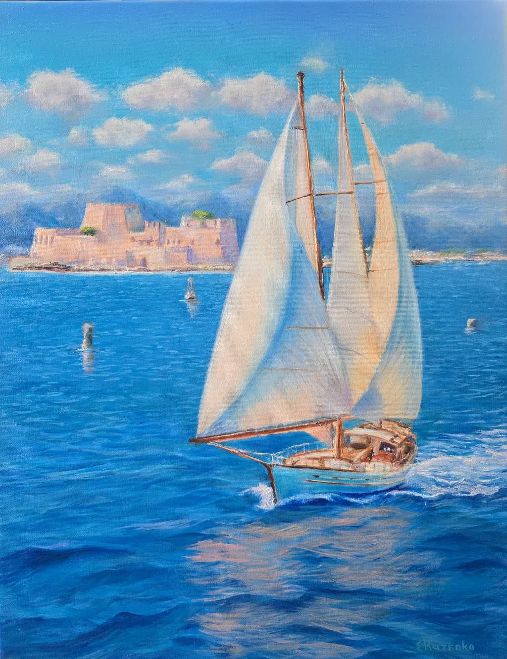 Fair Wind. Castel dell'Ovo в Naples.