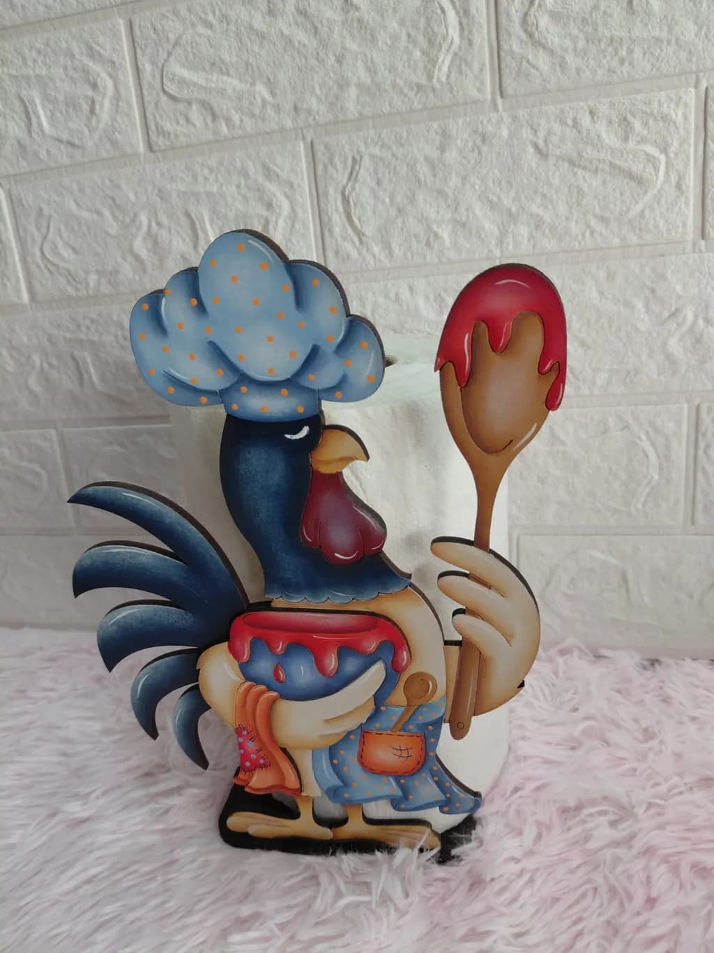 Chef Rooster with Spoon