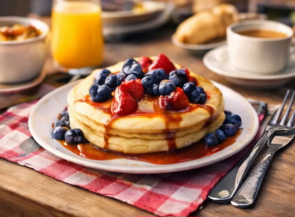 Berry Cascade Pancakes