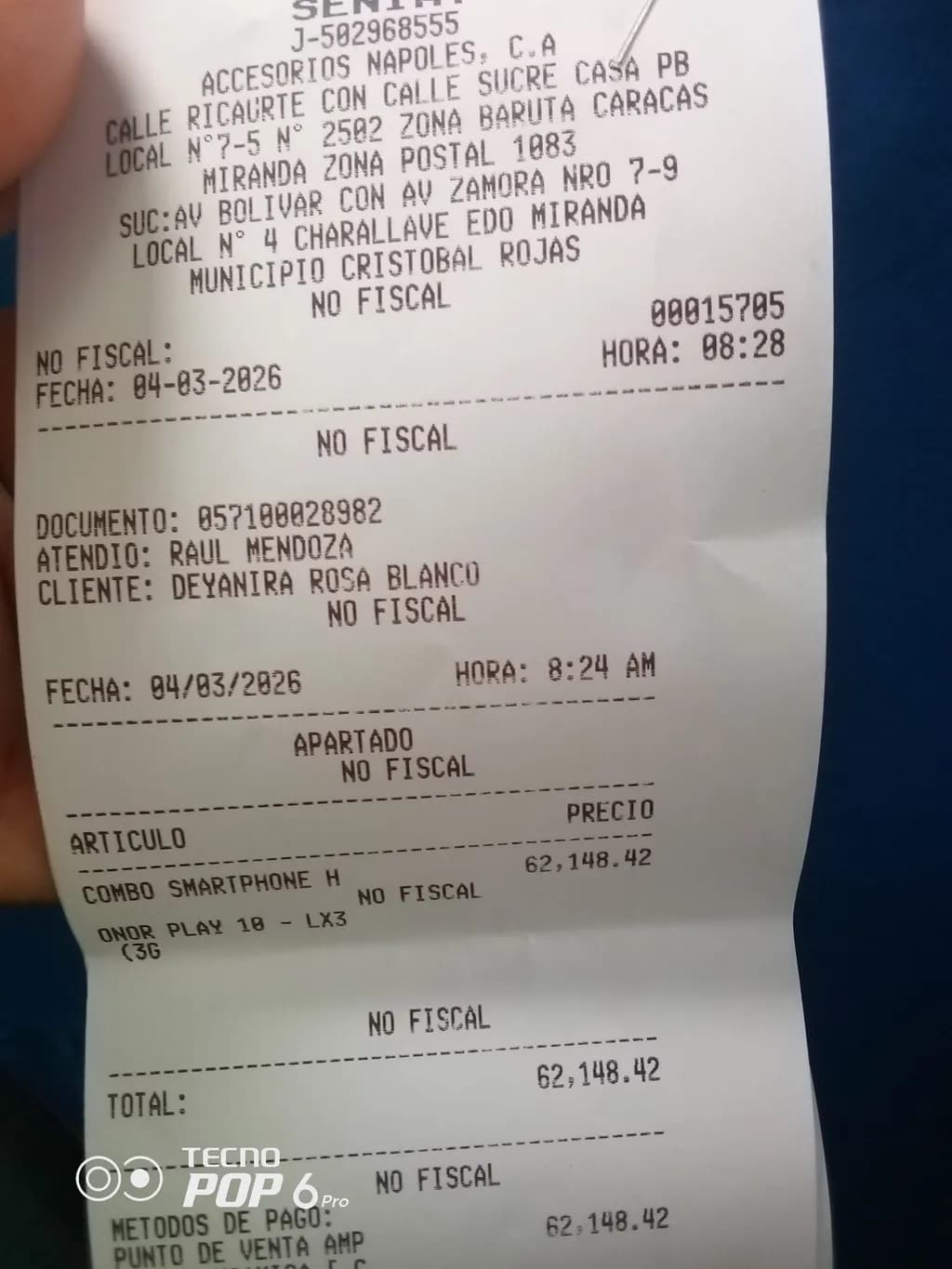 Honor Play Receipt