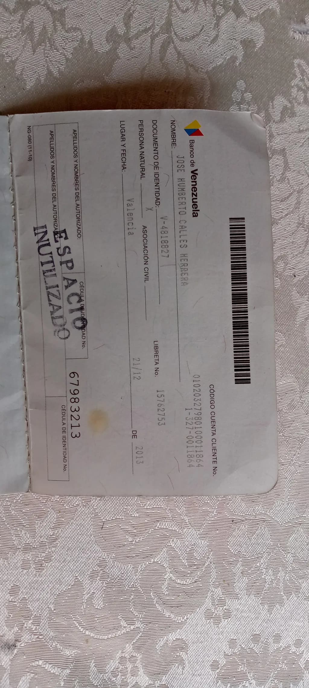 Venezuelan Identity Document