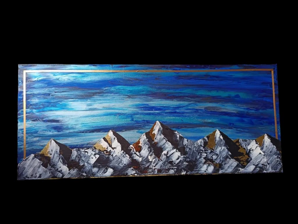 Golden Peaks Panorama