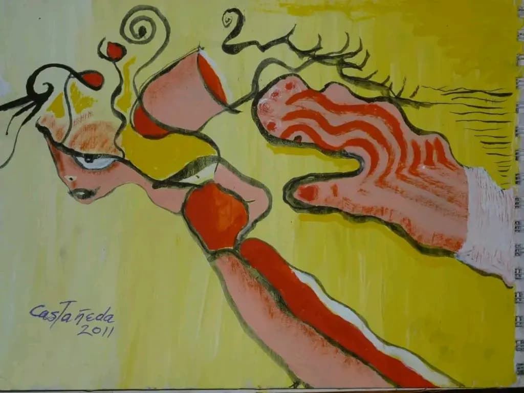 Abstract Hand and Face