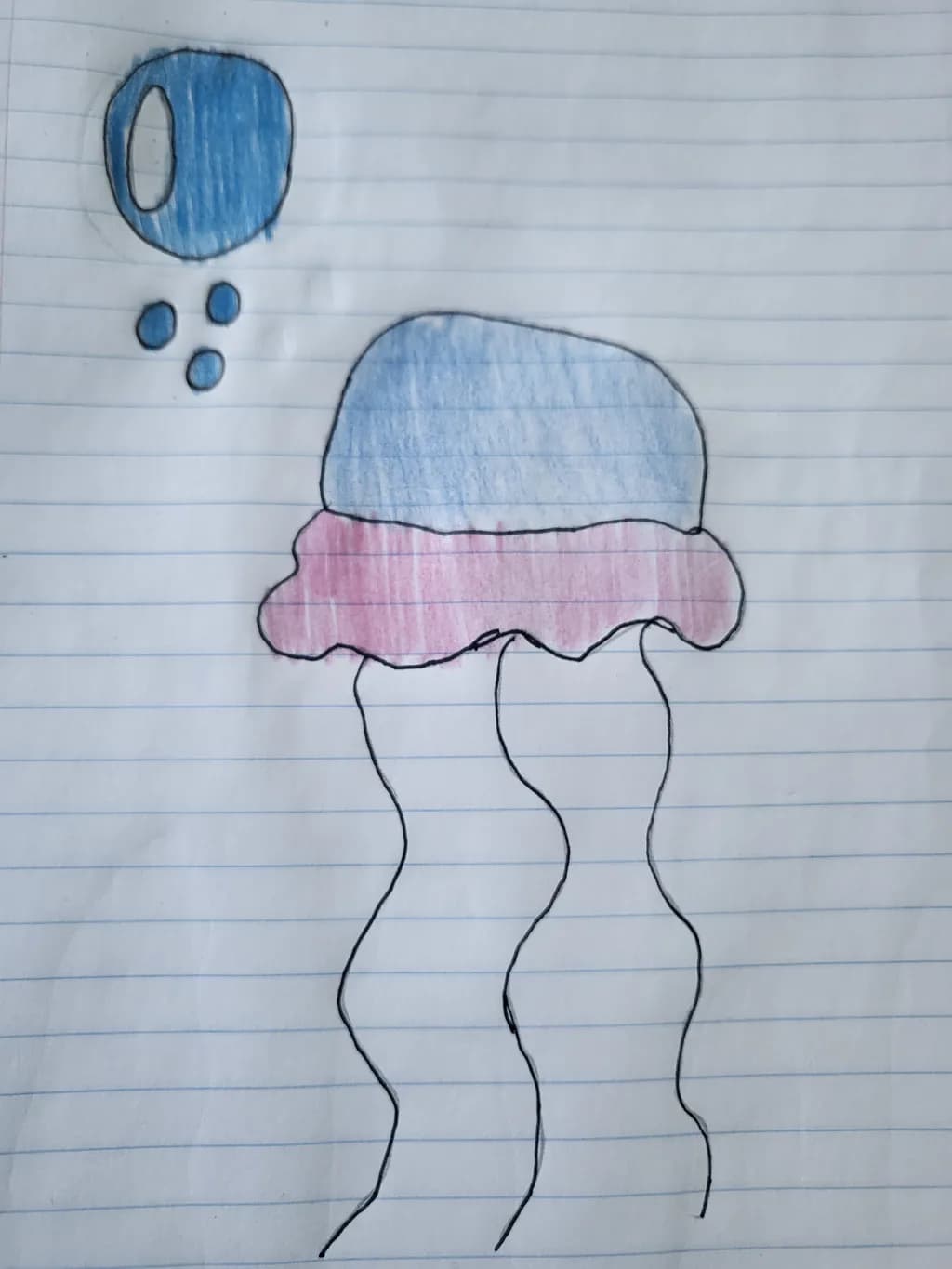 Pastel Jellyfish Sketch