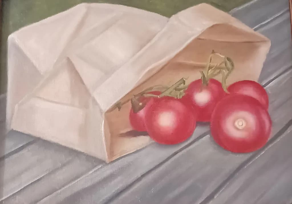Tomatoes in Paper Bag