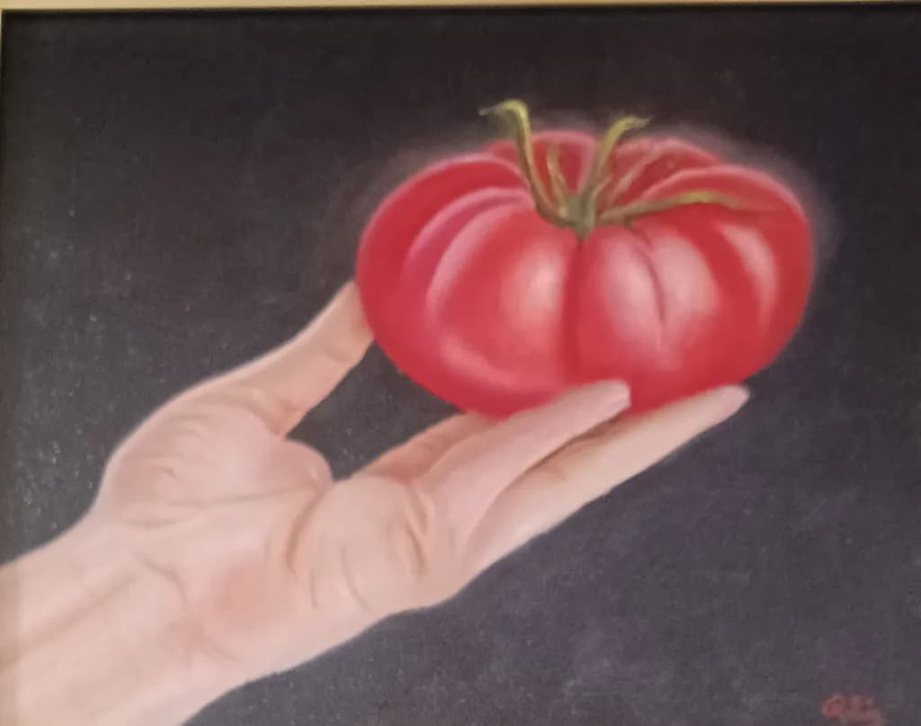 Holding Tomato