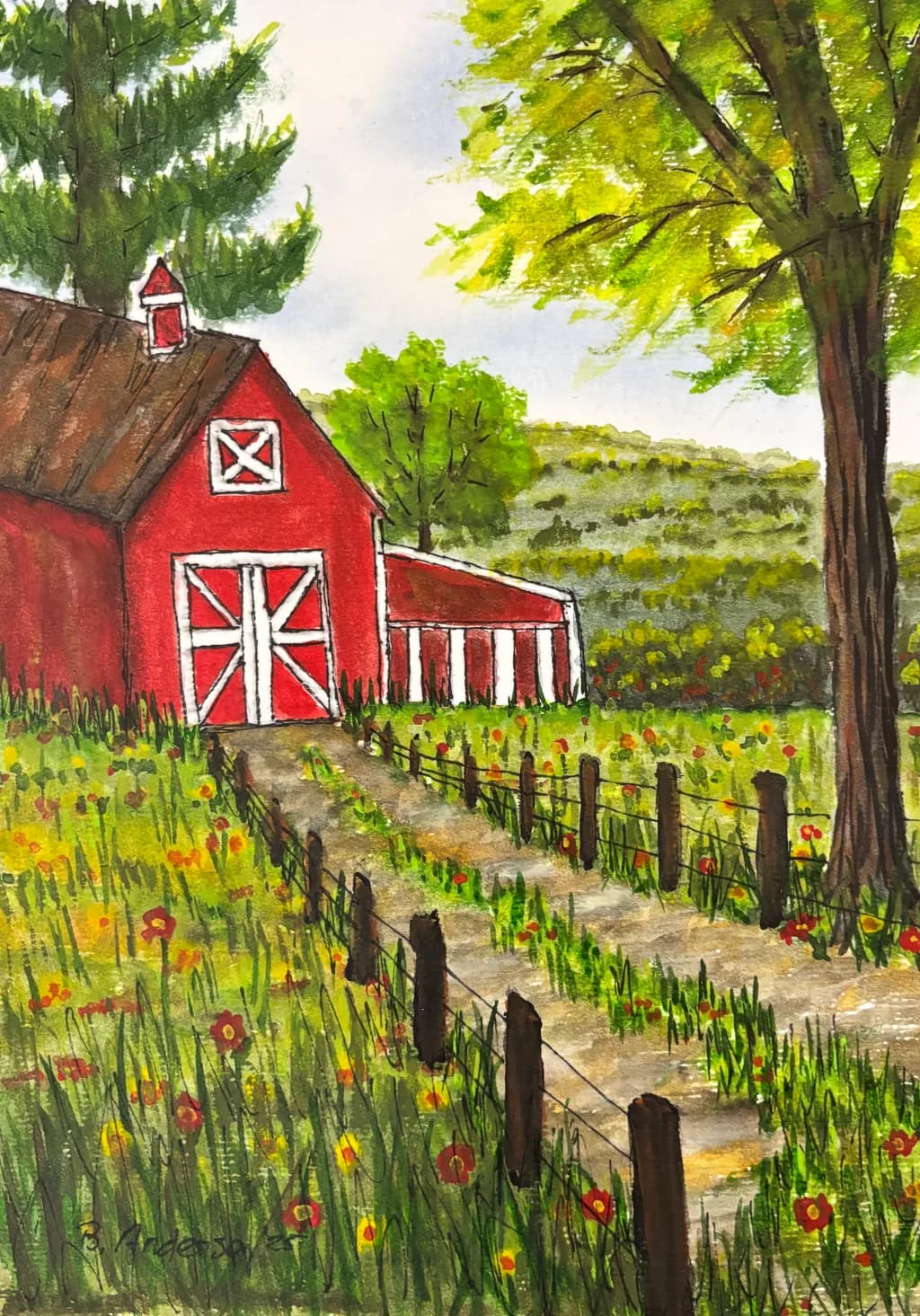 Red Barn Pathway