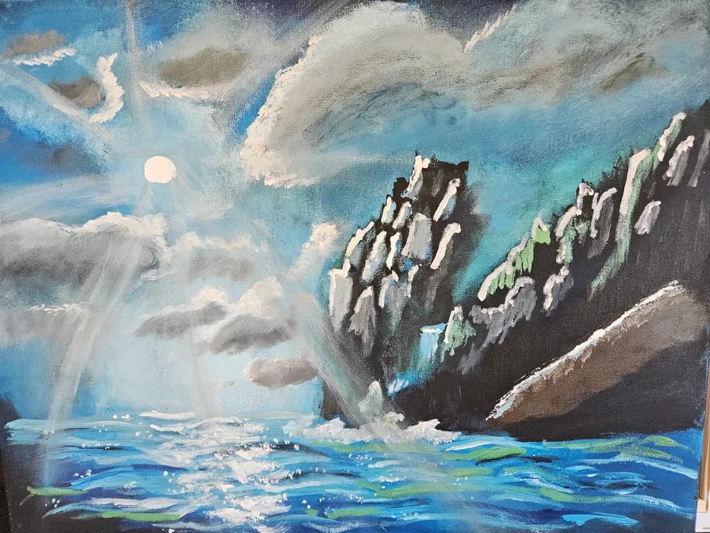 Moonlit Cliffs