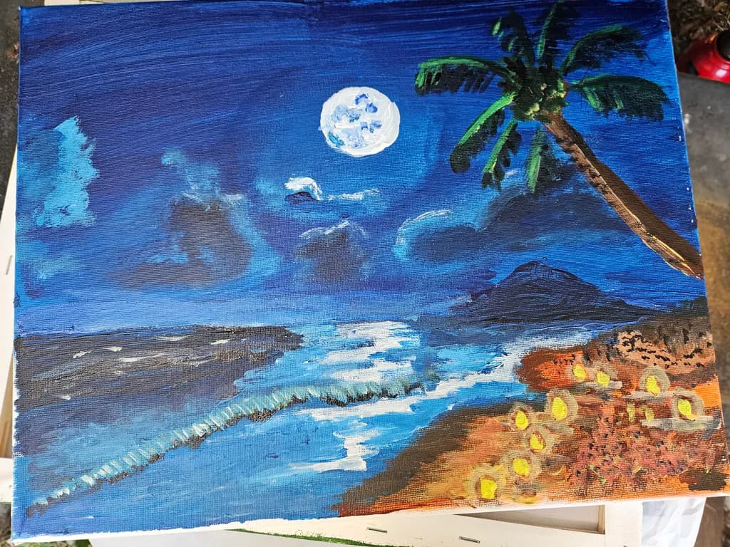 Moonlit Shoreline