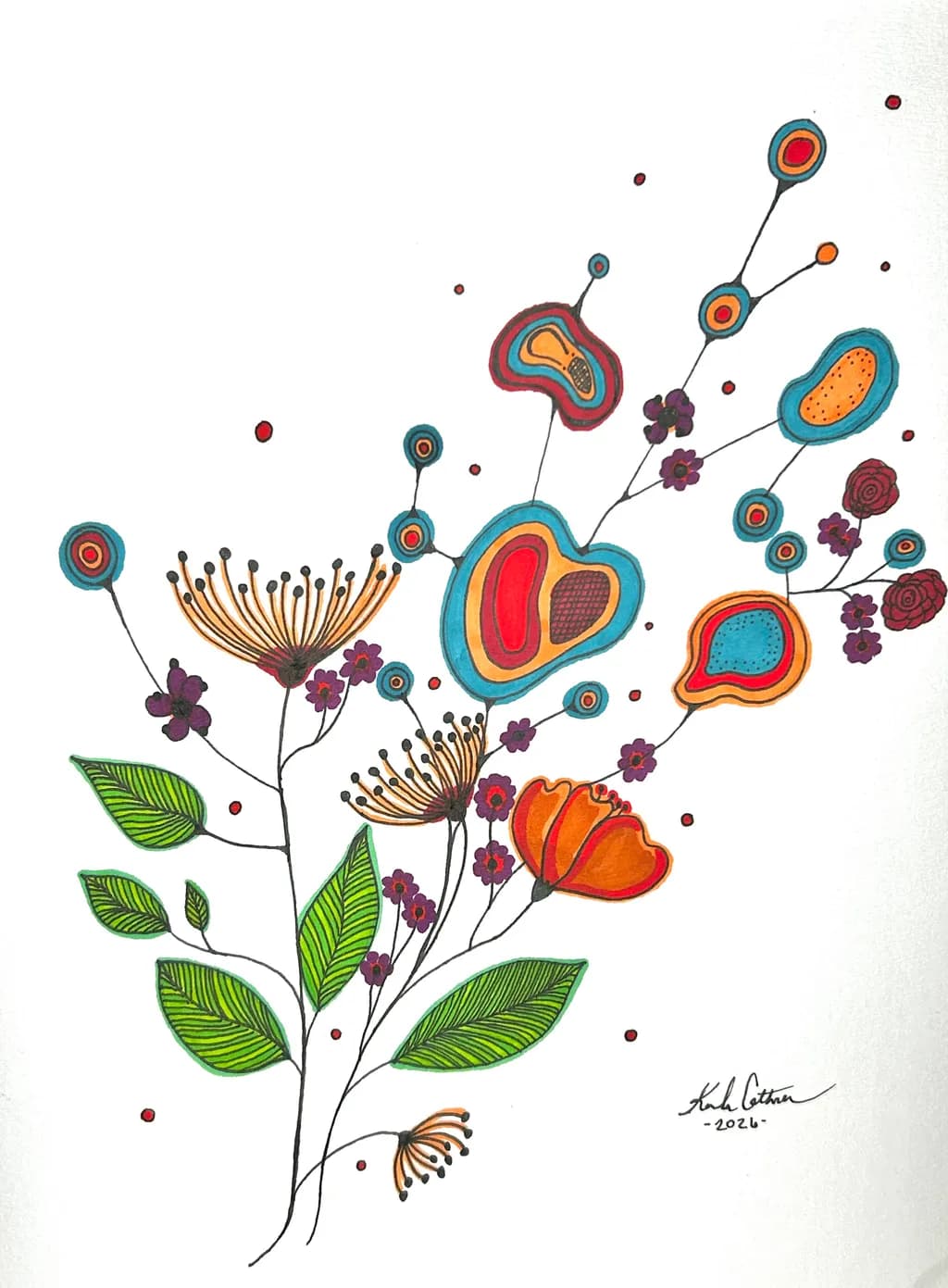 Abstract Floral Arrangement