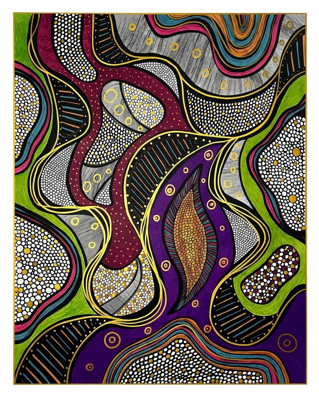 Abstract Patterned Mosaic