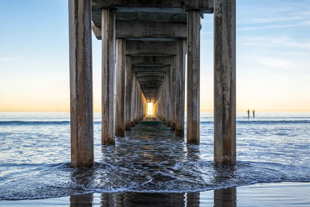 Sunrise Stunner At Scripps Pier