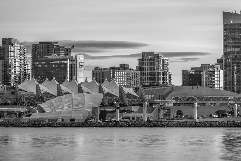 Harbor Skyline Reflection