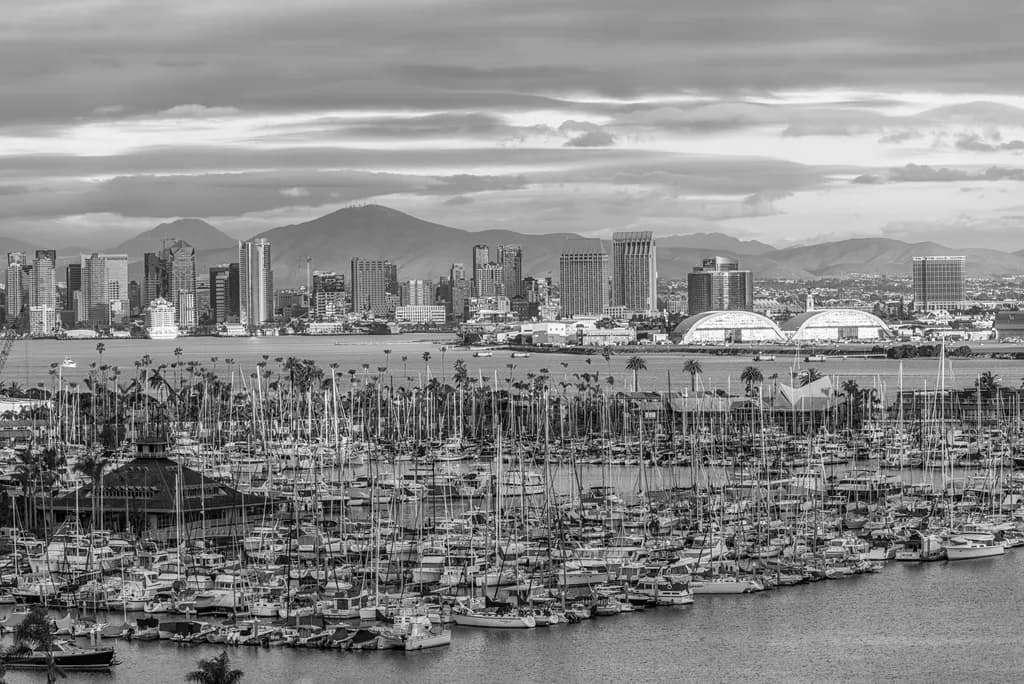 Marina Skyline Reflection