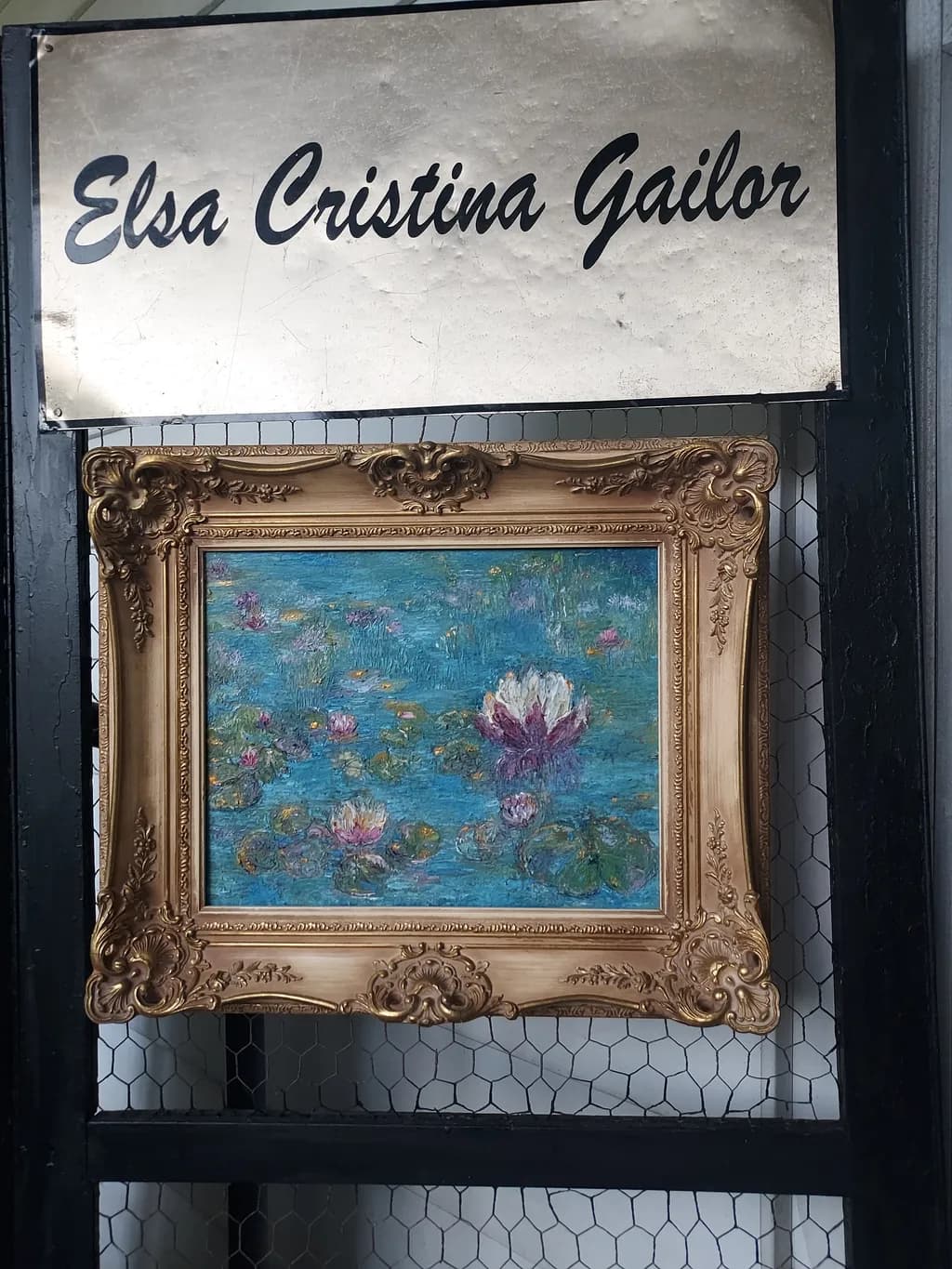 Lily Pond in Blue